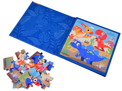 Dinosaur 2 in 1 Magnetic Puzzle Book