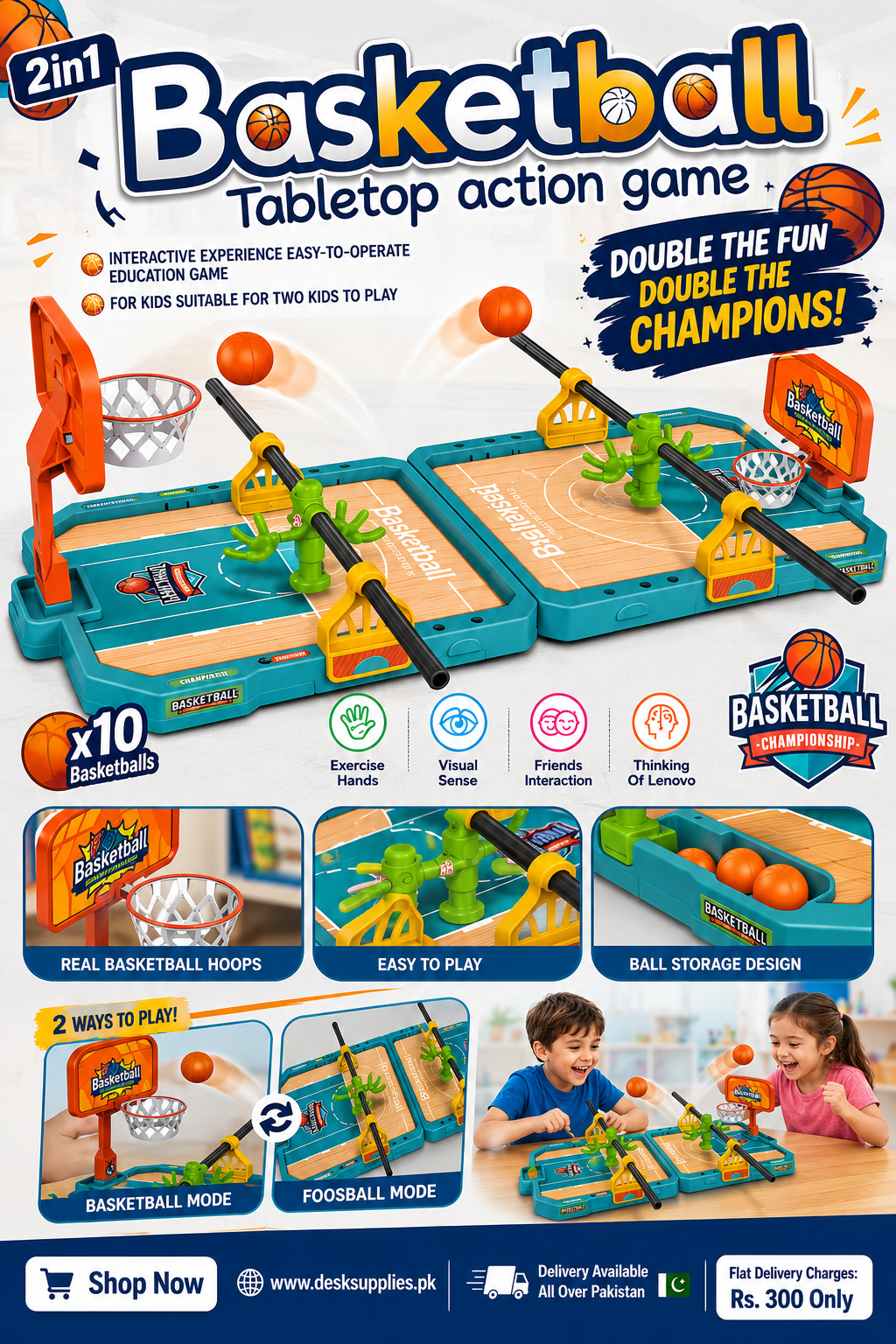 Mini Basketball Table Top Action Shooting Game For 2 Players