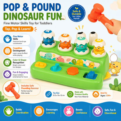Whack-A-Mole Learning Toy Fine Motor Skills Game For Toddlers