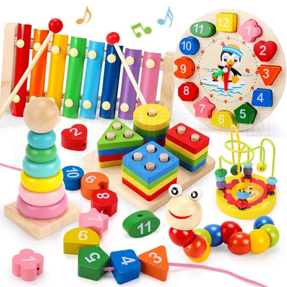 7-in-1 Wooden Montessori Learning Toy Set