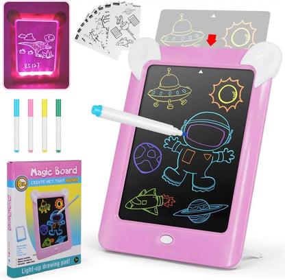 3D Magic Board Light Up Drawing Pad