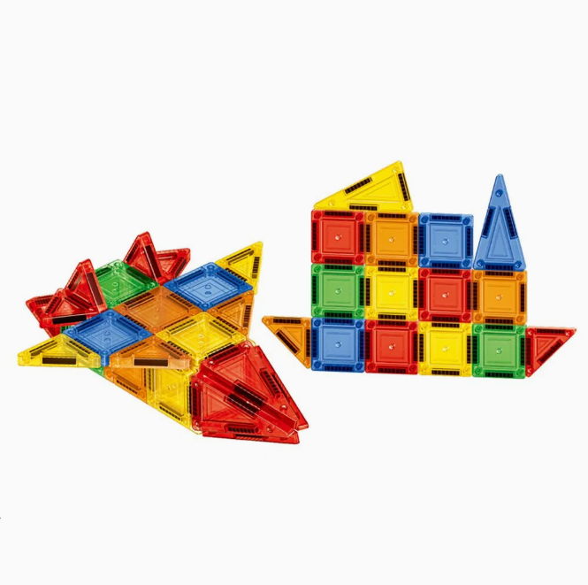Mini Travel Magnetic Tile Blocks Set 45 Pieces