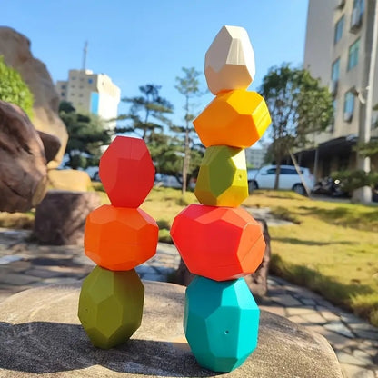 Fun Colorful Balance Stones (12 Pcs)
