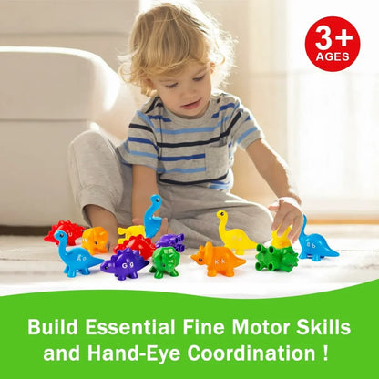 A-Z Alphabet Matching Dinosaurs – 13 PCS Double-Sided