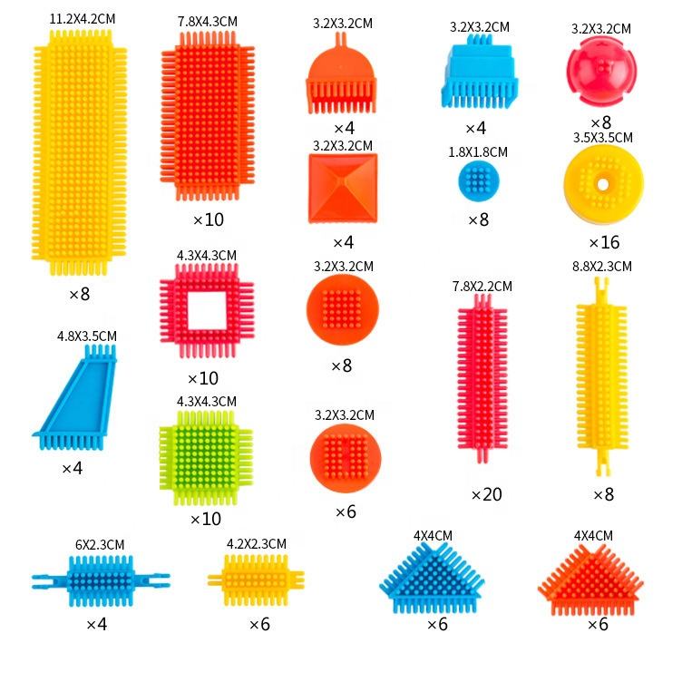Hedgehog Bristle Mini Blocks (150 Pieces)
