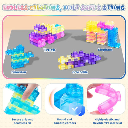 40 PCS Sensory Soft Gummy Blocks