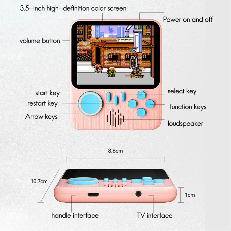 G7 Handheld Video Console Game With Controller - 666 Games