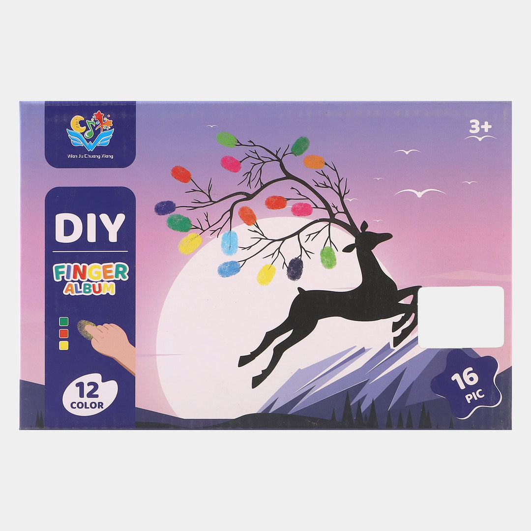 Animals Finger Painting Card For Kids