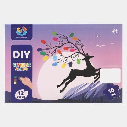 Animals Finger Painting Card For Kids