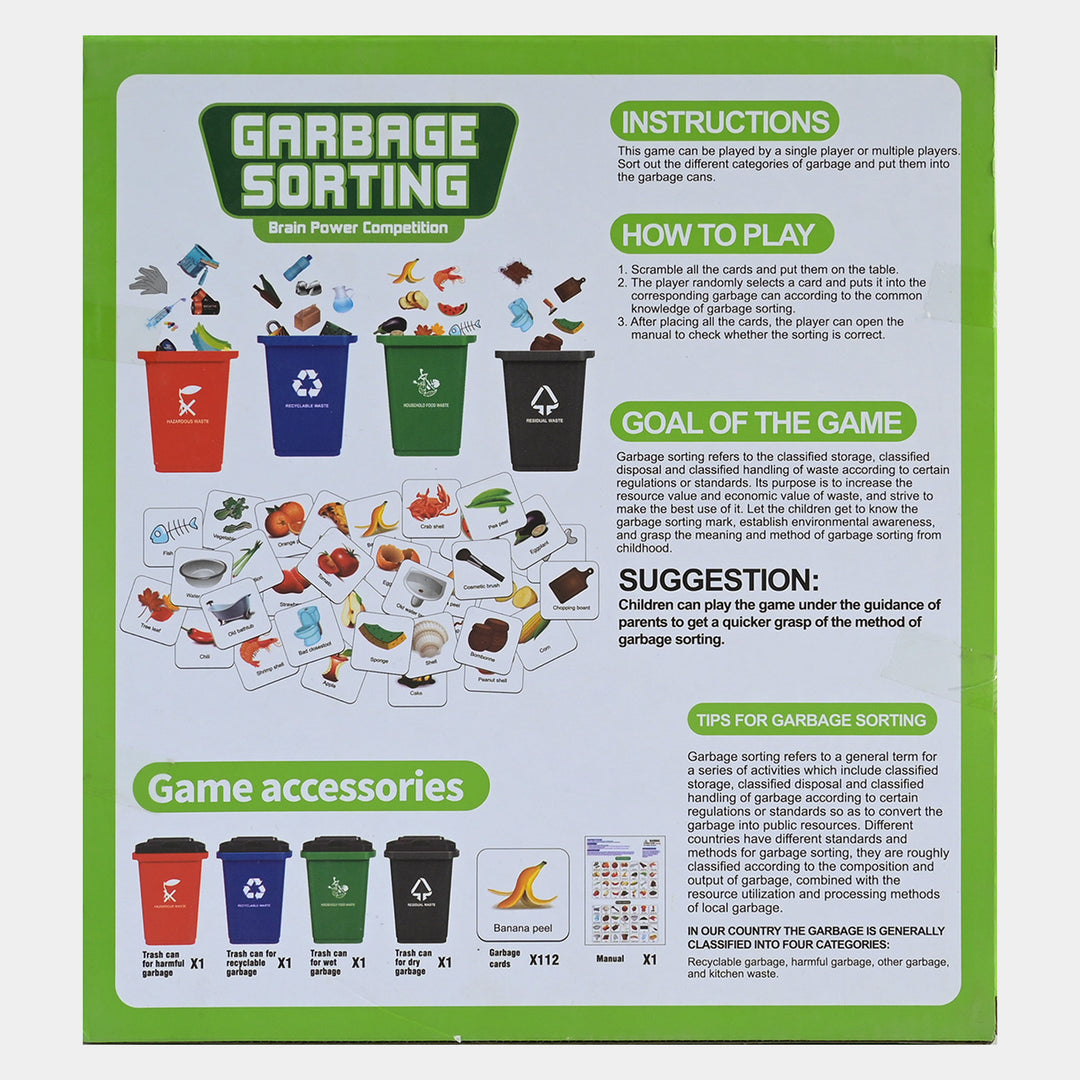 Garbage Sorting and Classification Game
