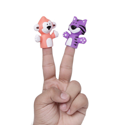 Zoo Animals Silicon Finger Puppets