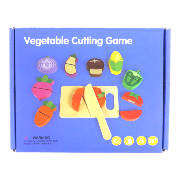 Wooden Vegetable Cutting Set – 12 Pieces