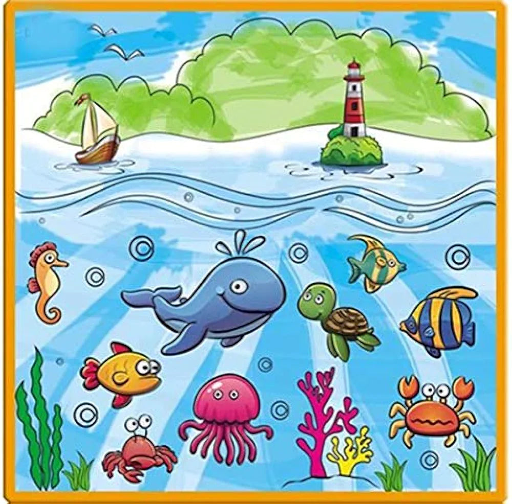 Sea Animals Washable Drawing Mat