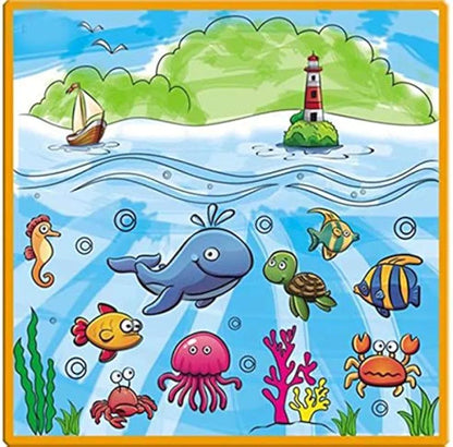 Sea Animals Washable Drawing Mat