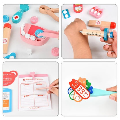 Wooden Pretend Play Doctor Set