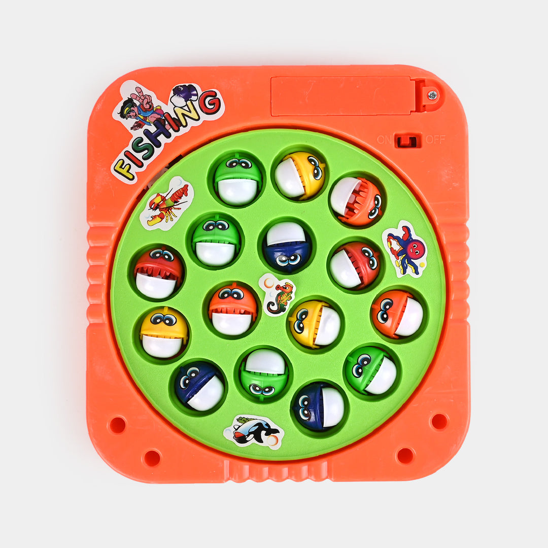 Battery-Operated Rotating Fishing Game Toy for Kids & Toddlers