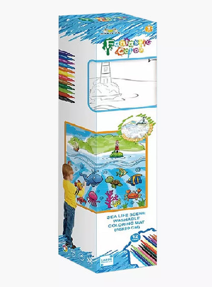 Sea Animals Washable Drawing Mat