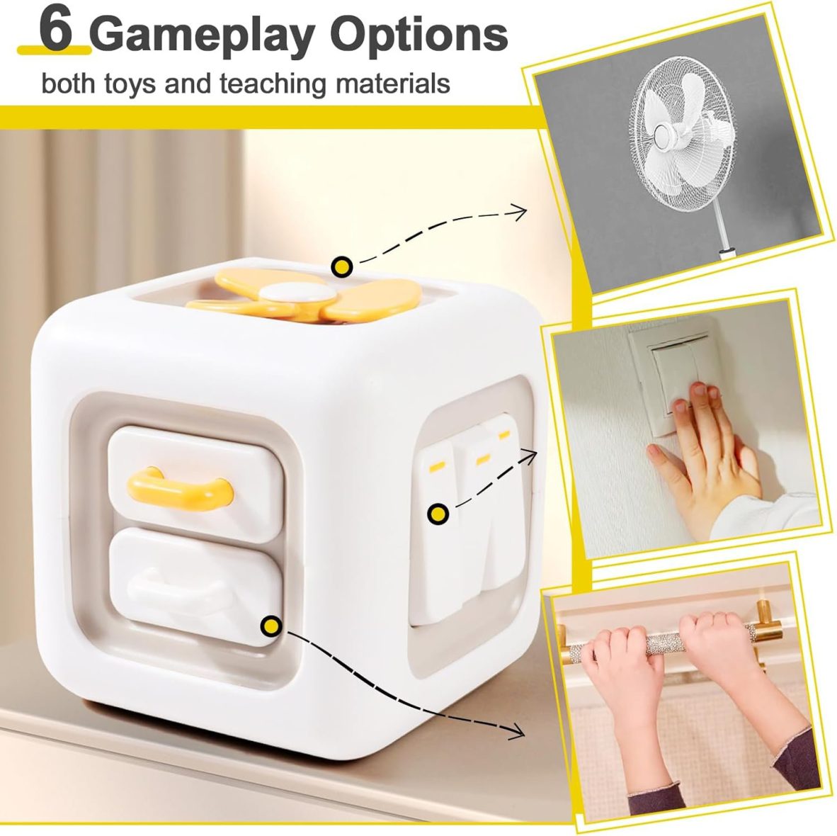 Uulzzor 6 in 1 Busy Activity Cube