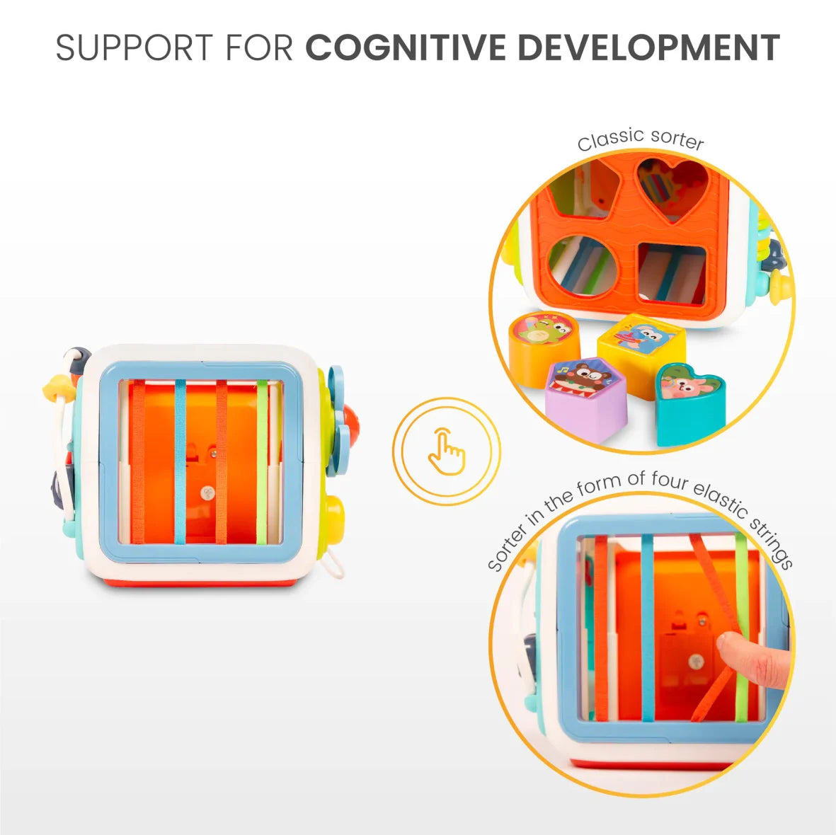 Huanger Interactive Sensory Activity Cube (with Music)