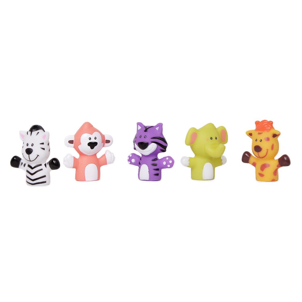 Zoo Animals Silicon Finger Puppets