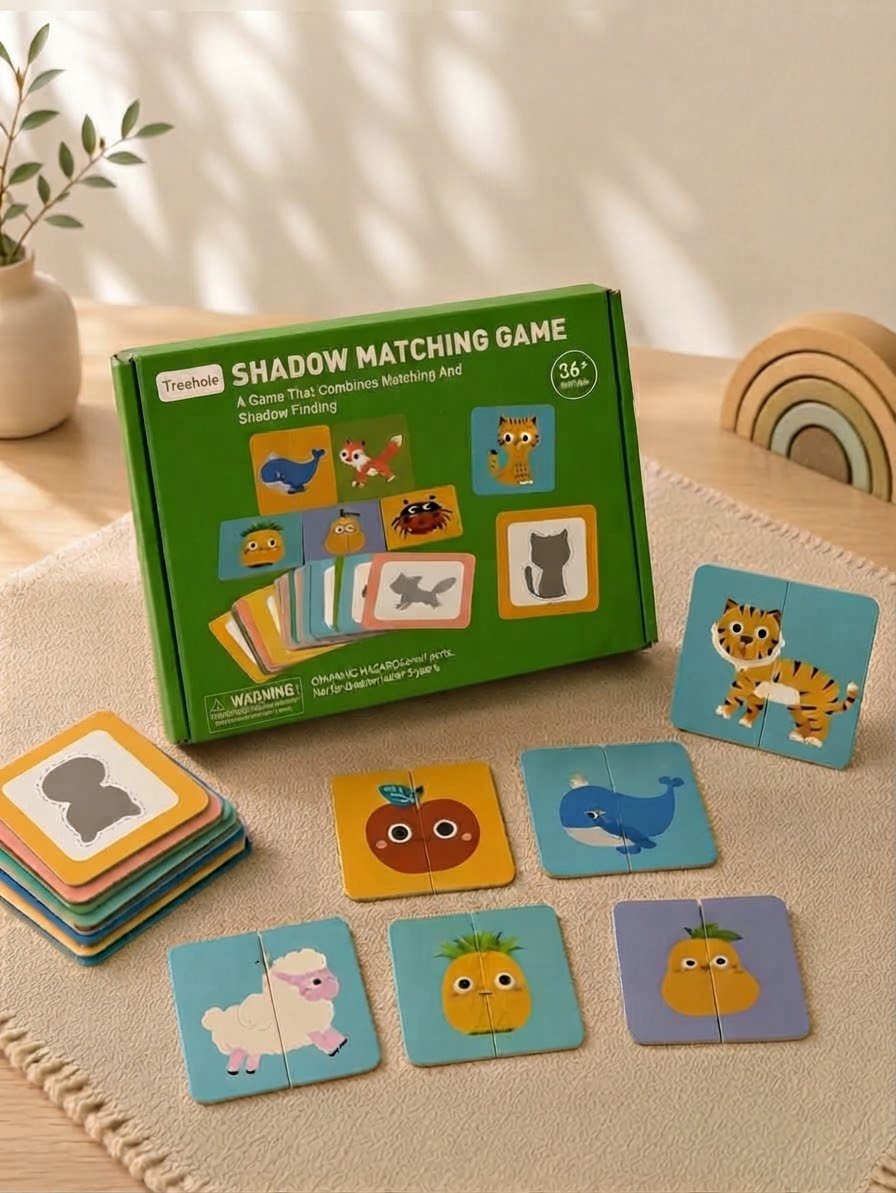 Shadow Matching Two Piece Puzzle