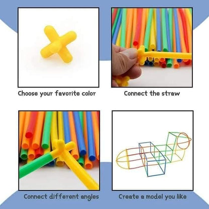 Straw Constructor STEM Building Blocks