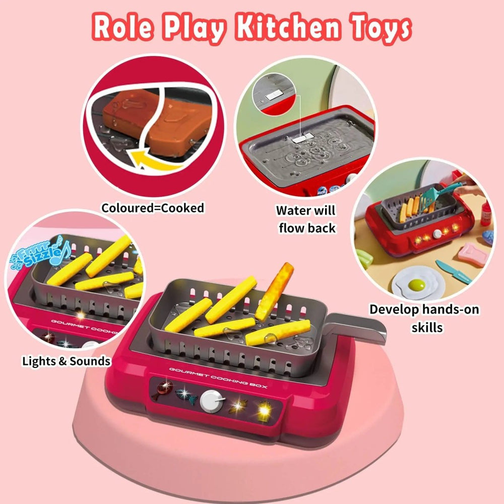 DIY Magic Food Cooking Set – Color-Changing, Bubble-Grill Fun