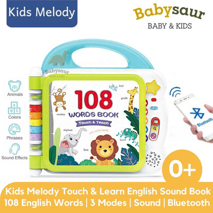 Touch and Learn Words Book with Bluetooth Function – 108 Words