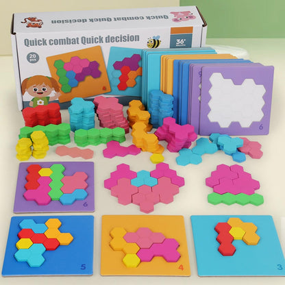 Quick Combat Quick Decision Colourful Hexagon Puzzle Game