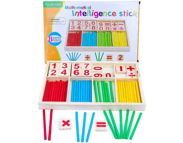 Wooden Math Intelligence Sticks