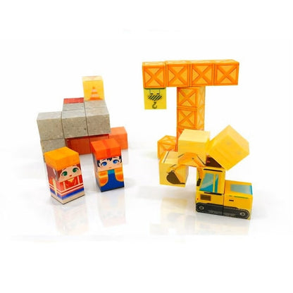 3D Construction Magnetic 38 Pcs Blocks