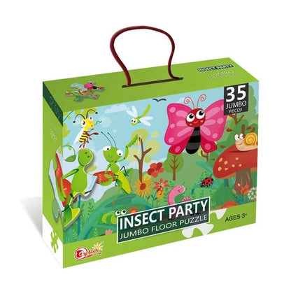 Insect Party Jumbo Floor Jigsaw Puzzle – 35 pieces