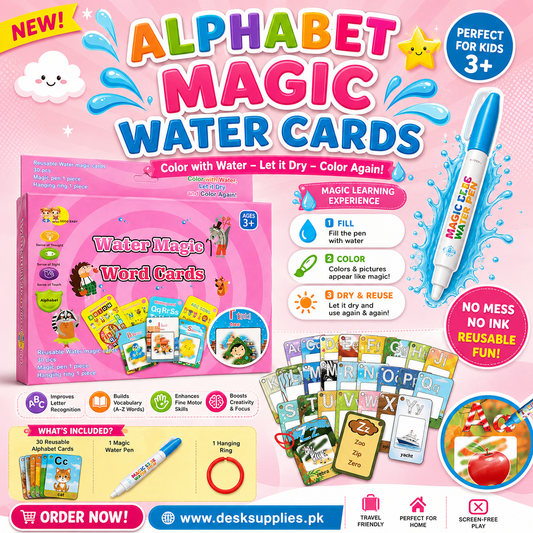 Alphabets Magic Water Word Cards