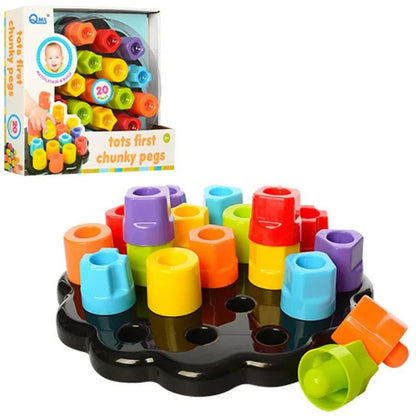 Tots First Chunky Pegs Baby Toddler Sorting Activity