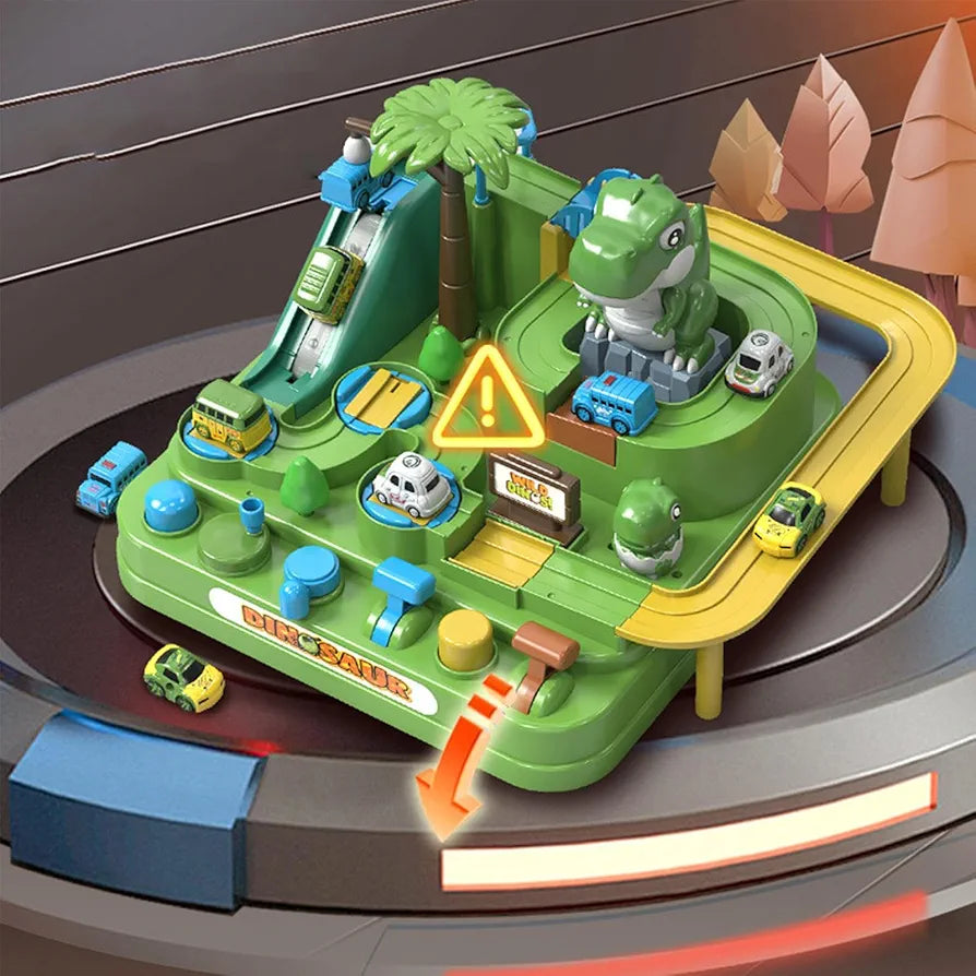 Dinosaur Car Adventure Track Play Set