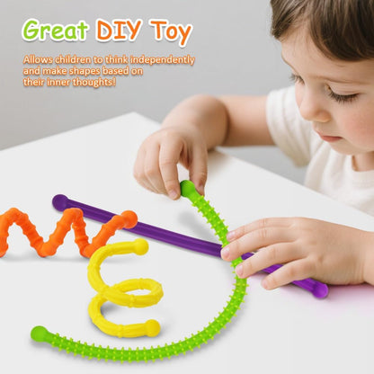 Silicone Sensory Sticks With Reversible Textures 6 Piece