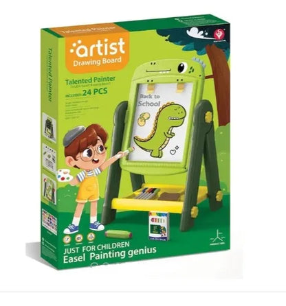 Art Easel Dual Sided Magnetic Drawing Board-24pcs