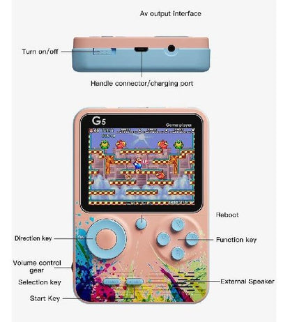 G5 500 in 1 Retro Console Game for Kids