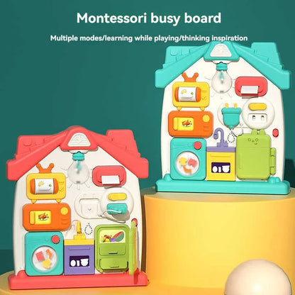 Multifunctional Early Interactive House Busy Learning Board