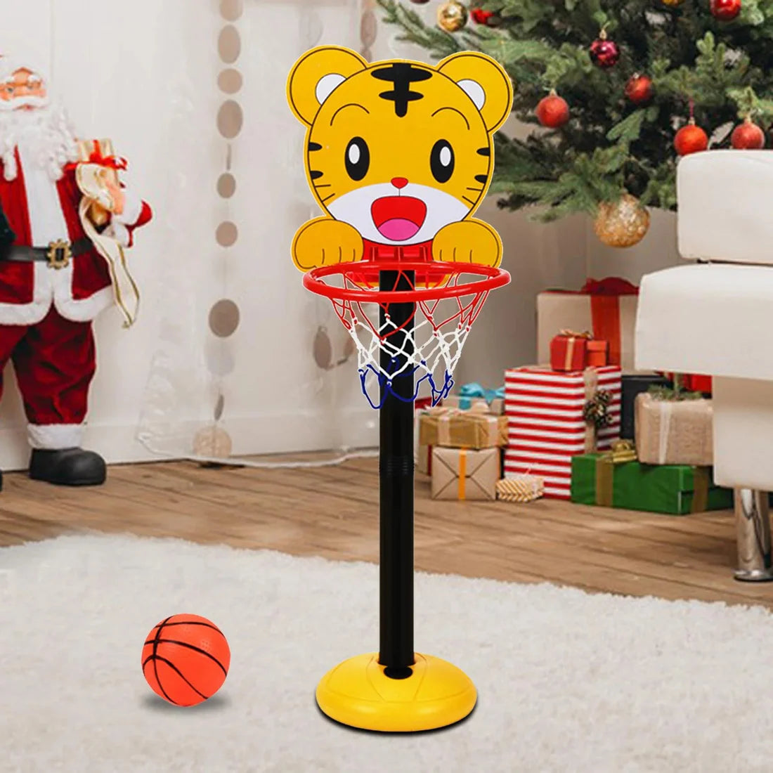 Indoor Outdoor Adjustable Basketball Play Set For Kids