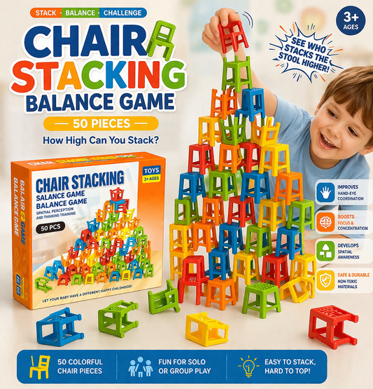 Chair Jenga Stacking Balance Game