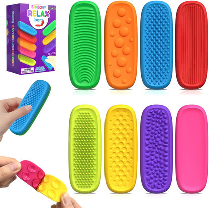 Calming Sensory Suction Fidget Bar/ Worry Stones (8 pcs)