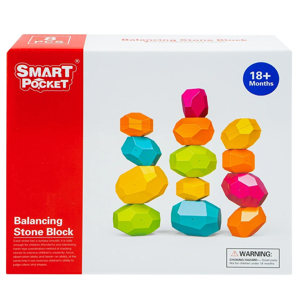 Fun Colorful Balance Stones (12 Pcs)
