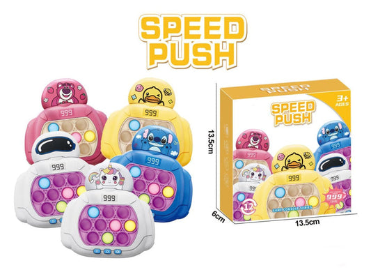 Light-Up Squeeze Poppet Sensory Push Pop Bubble Toy