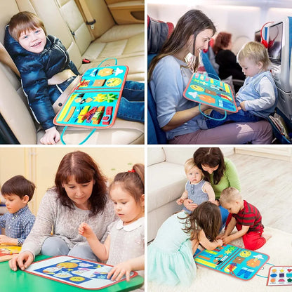 Montessori Travel Friendly Felt Motor Skills and Sensory Book