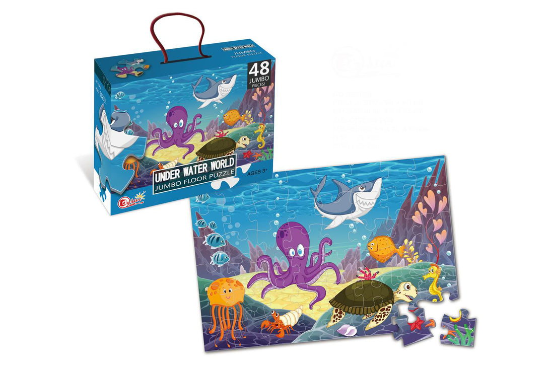 Under Water World Jumbo Floor Jigsaw Puzzle – 48 pieces