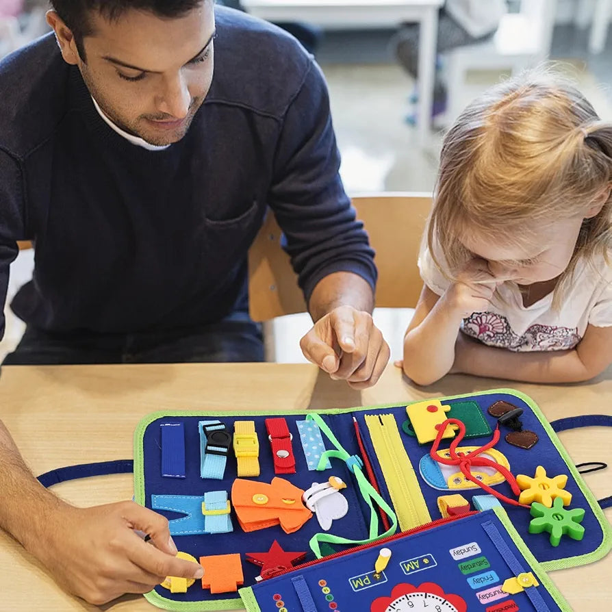 Busy Montessori Fine Motor Skills and Sensory Book