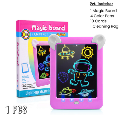 3D Magic Board Light Up Drawing Pad