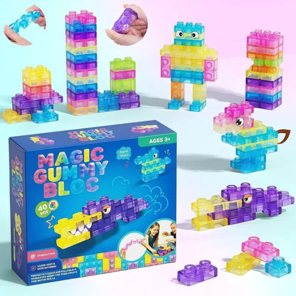 40 PCS Sensory Soft Gummy Blocks
