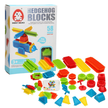 Hedgehog Bristle Mini Blocks (58 Pieces)